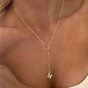 Letter M necklace A1178